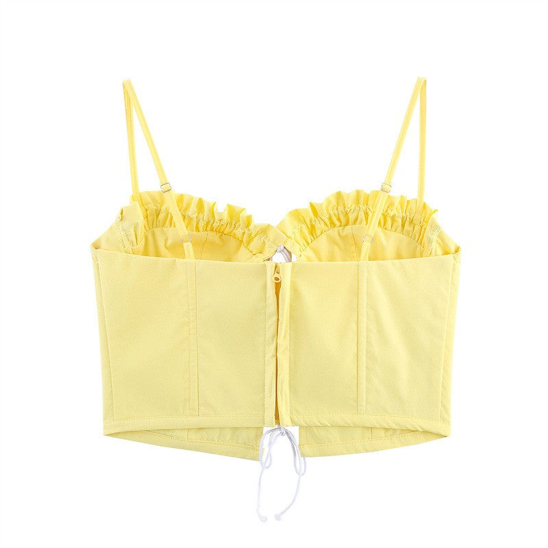 Aureline Lace-Up Corset Camisole