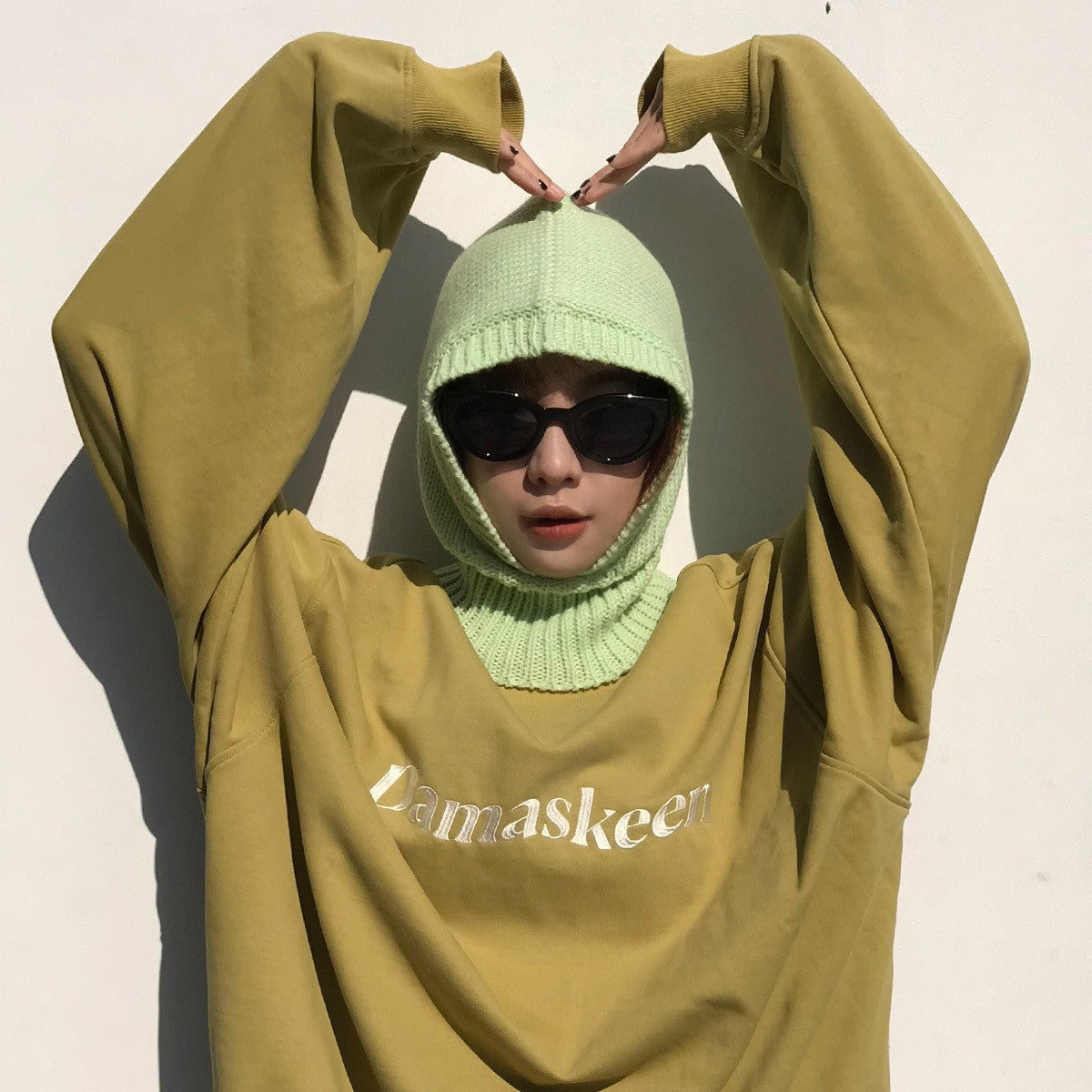 Eira Wool Knit Balaclava Beanie