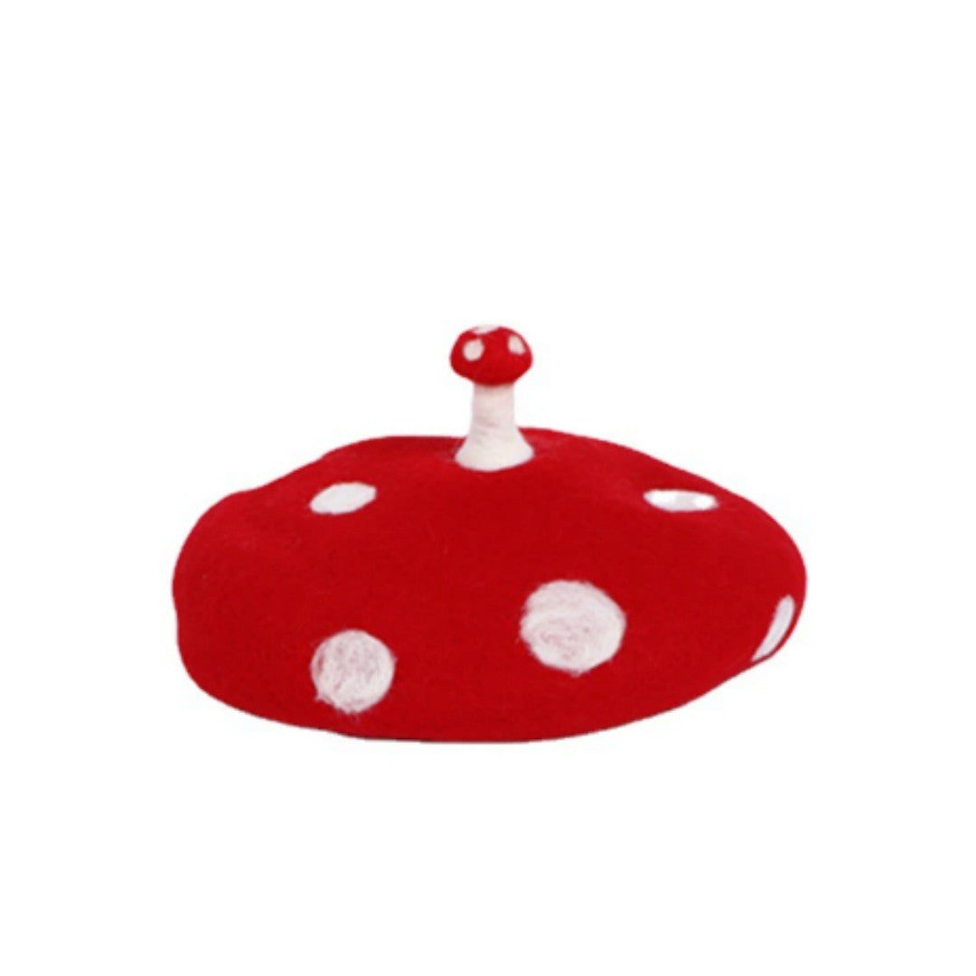 Fiore Handmade Wool Felt Beret