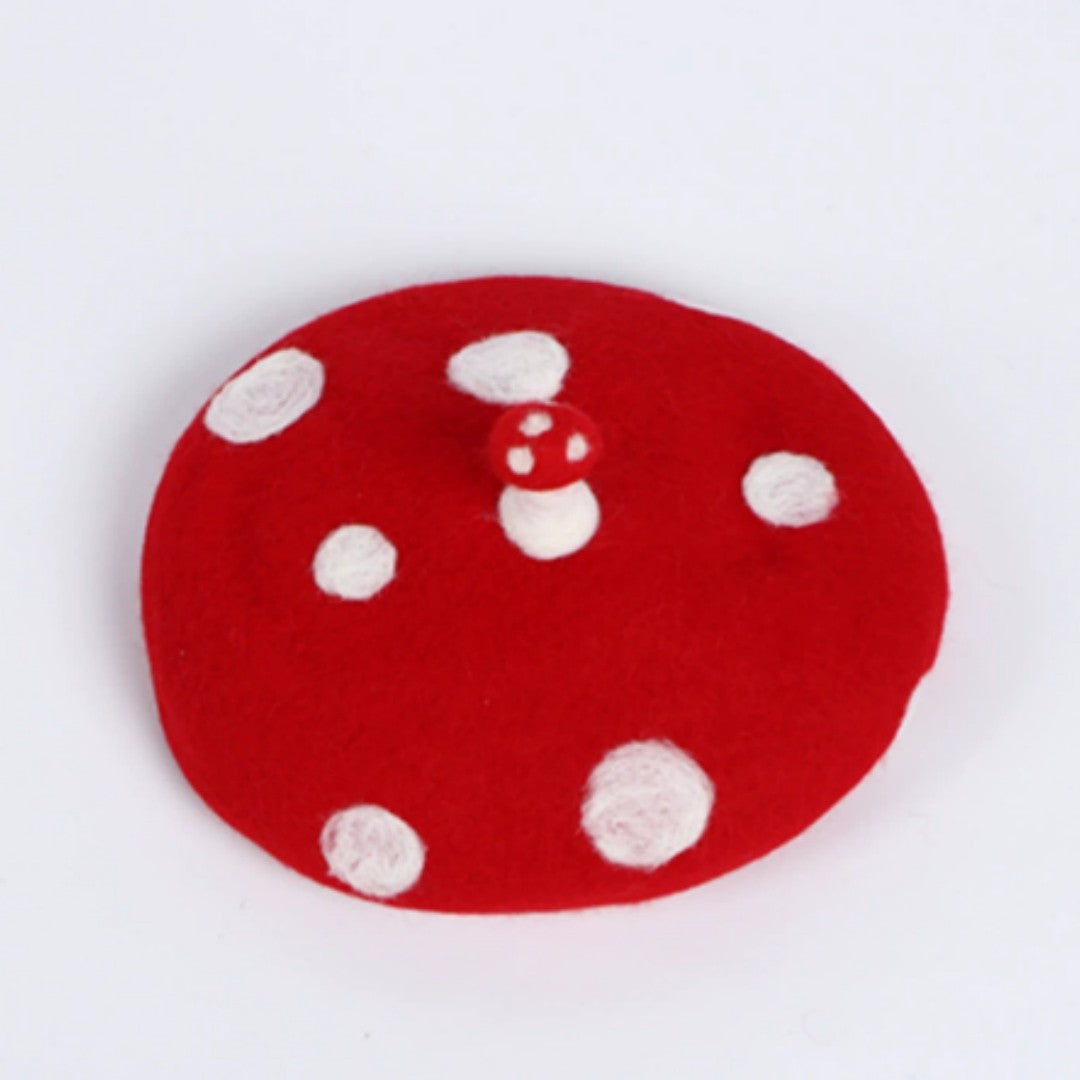 Fiore Handmade Wool Felt Beret