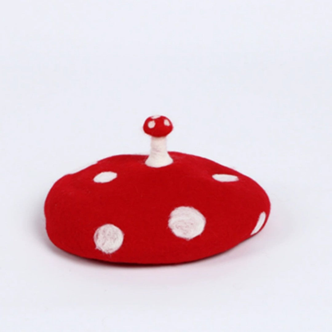 Fiore Handmade Wool Felt Beret